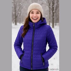 Guess Deep Purple  Puffer Jacket